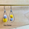 Boucles d'oreille gouttes de laine – Image 6