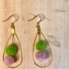 Boucles d'oreille gouttes de laine – Image 7