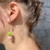 Boucles d'oreille gouttes de laine
