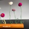 Fleurs en laine feutrée – Image 9