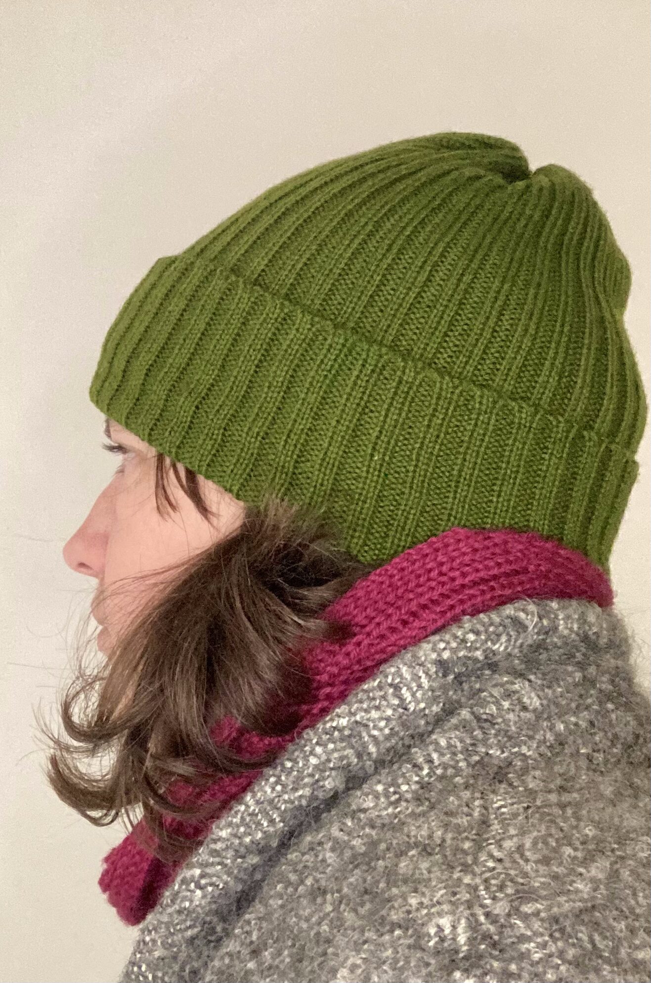 Bonnet en laine mérinos fait main